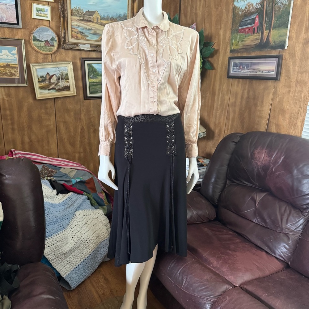 Goth Punk Y2K Black Skirt